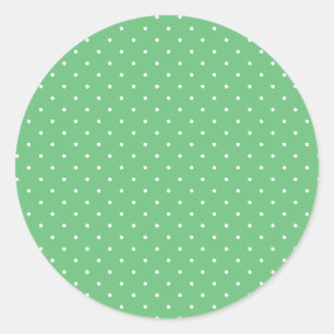 Adesivo Micro Bolinha Branco - Verde Verão