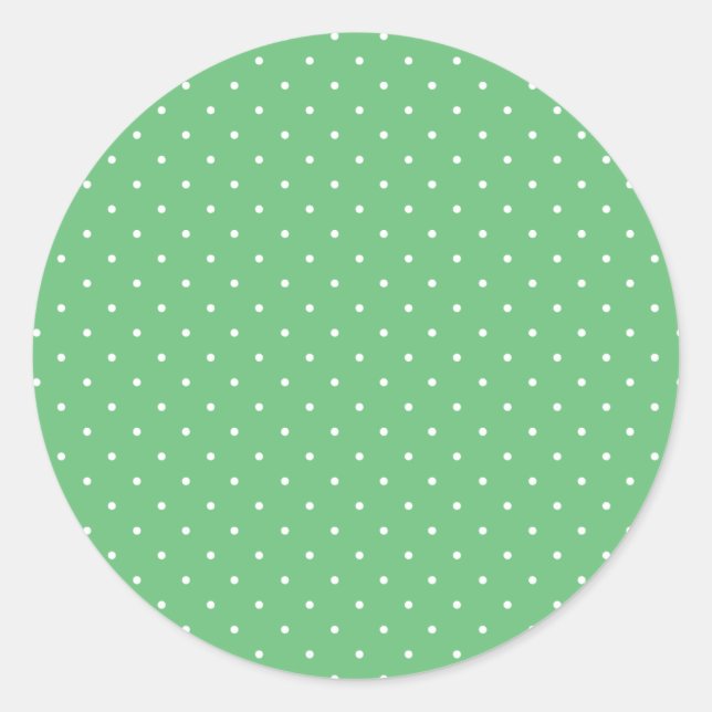 Adesivo Micro Bolinha Branco - Verde Verão (Frente)