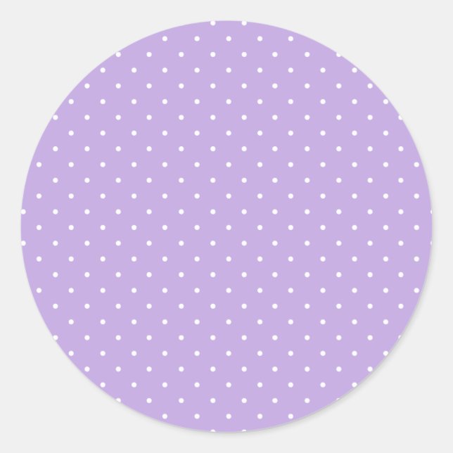 Adesivo Micro Bolinhas Branco - Lavanda Suave (Frente)