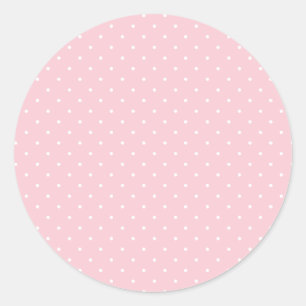 Adesivo Micro Bolinhas Branco - Rosa