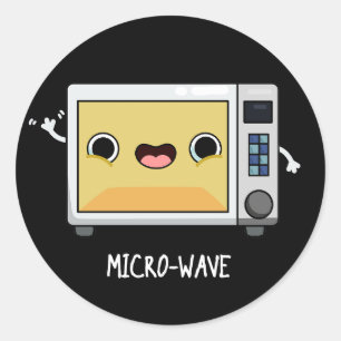Adesivo Micro-ondas Funny Pun Dark BG