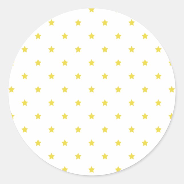 Adesivo Micro Stars Golden Yellow - White (Frente)