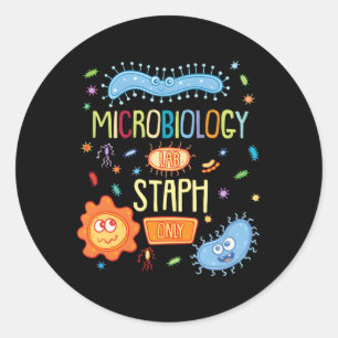 Adesivo Microbiologista Biology Microbiology Lab Staph