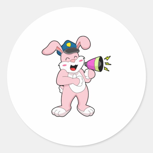 Adesivo Microfone da Polícia de Rabbit (Frente)
