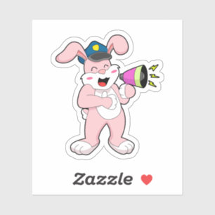 Adesivo Microfone da Polícia de Rabbit
