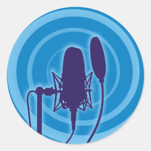 Adesivo Microfone do estúdio