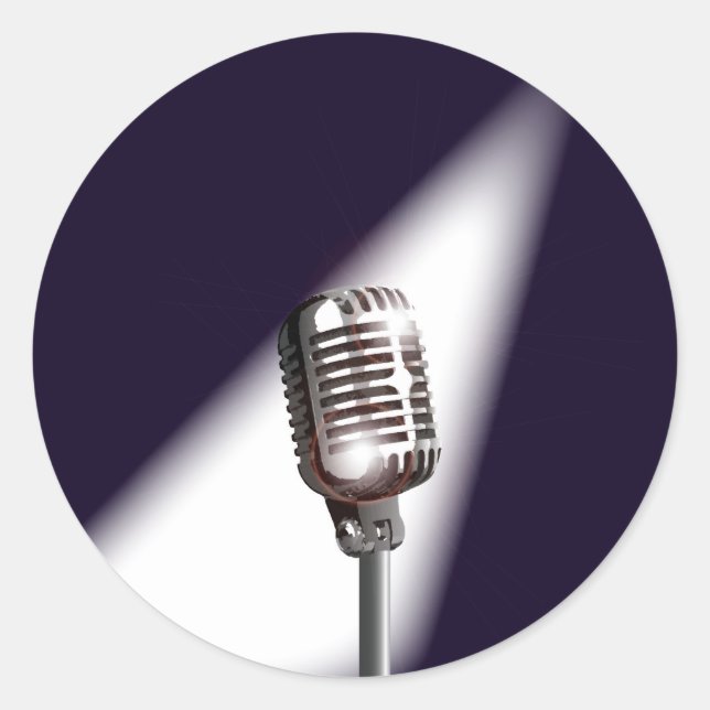 Adesivo Microfone do Palco Retroativo (Frente)