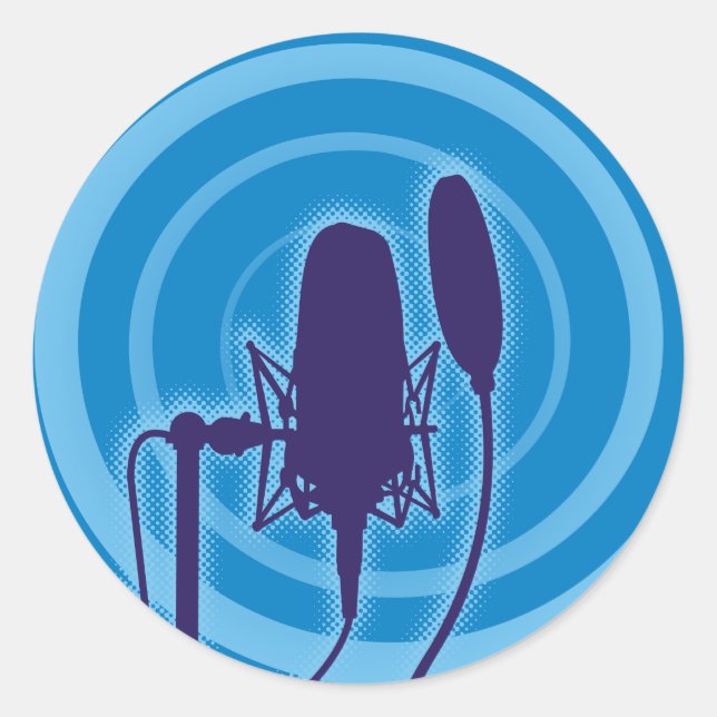 Adesivo Microfone Studio (Frente)