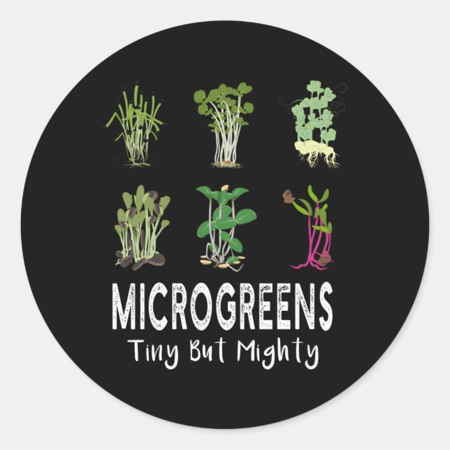 Adesivo Microgreens Sbrouts Vegan Tiny Mas Poderoso (Frente)
