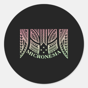Adesivo Micronésia Chuuk Yap Kosrae E Pohnpei