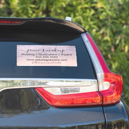 Adesivo Mídia Social Empresarial Beleza Rosa Brilho Falso 