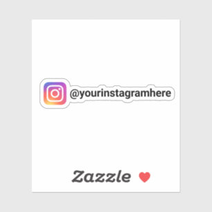 Adesivo Mídia Social Personalizada do Instagram