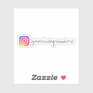 Adesivo Mídia Social Personalizada do Instagram