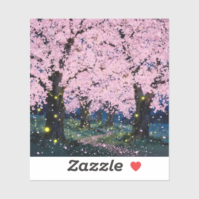 Adesivo Midnight Bloom - Square Vinyl  (Folha)