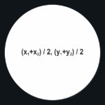 Adesivo Midpoint Formula Math Mathematical Physics<br><div class="desc">I love Math Physics and Science. A must for every math lover,  math student,  math teacher. A perfect match for nerds and geeks. Good for the young and the old. Midpoint Formula.</div>