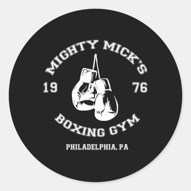 Adesivo Mighty Mick'S Boxing Gym 1976 (Frente)