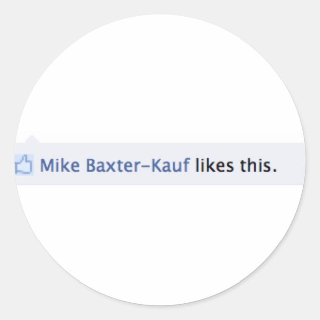 Adesivo Mike Baxter Kauf Gosta Destes Stickers (Frente)
