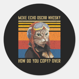 Adesivo Mike Echo Oscar Whisky Como Você Copia - Vintage C