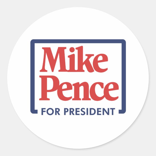 Adesivo Mike Pence para o Presidente 2024 (Frente)