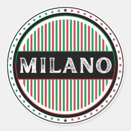 Adesivo Milano City Pride Emblem – Italian Identity
