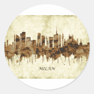 Adesivo Milão Itália Cityscape