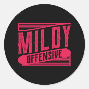 Adesivo MILDDY OFENSIVO, Funny, Dizendo Construção