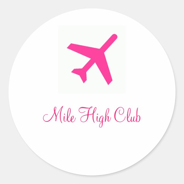 Adesivo Mile High Club - Personalizado (Frente)