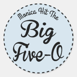 Adesivo Milestone Funny Birthday - 50 anos