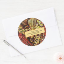 Milho Colorido / Ação de Graças / Selos de envelop