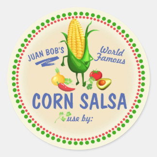 Adesivo Milho salsa mexicano a sudoeste personalizou conse