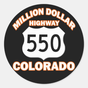 ADESIVO MILHÕES DE DÓLARES DE HIGHWAY COLORADO 550