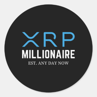 Adesivo Milionário de criptomoeda Xrp