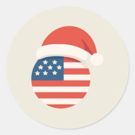 Adesivo Militar do Papai Noel do Natal com a Bande