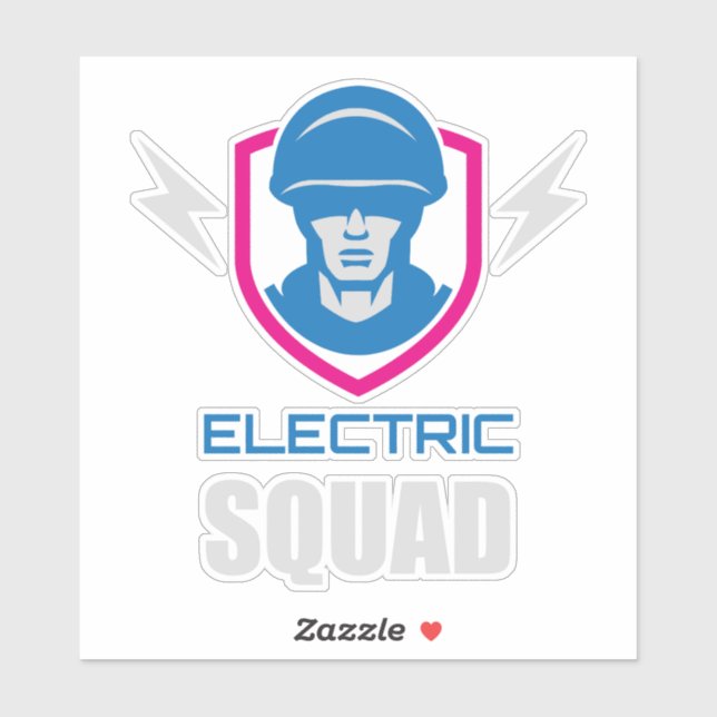 Adesivo Military Squad Soldier Neon (Folha)