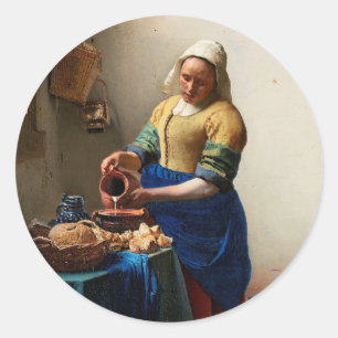 Adesivo Milkmaid Kitchen Maid por Johannes Vermeer