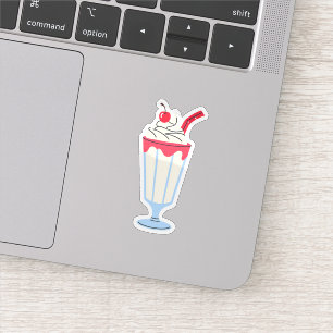 Adesivo Milkshake de Cereja com Baunilha