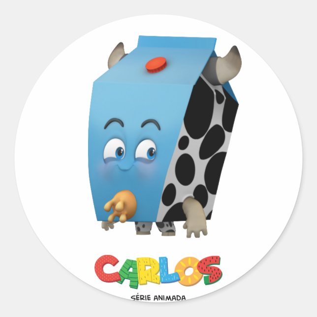 Adesivo MIlky Sticker - Karl Animated Series (Frente)