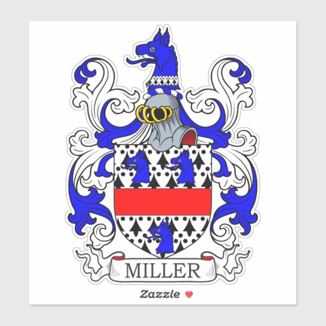 Adesivo Miller Family Crest (Folha)