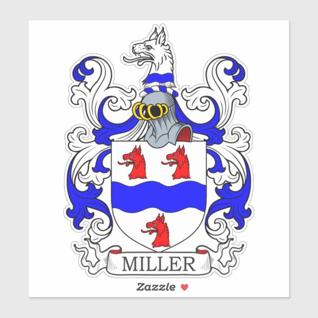 Adesivo Miller Family Crest (Folha)