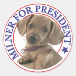 Adesivo Milner para o presidente Sticker