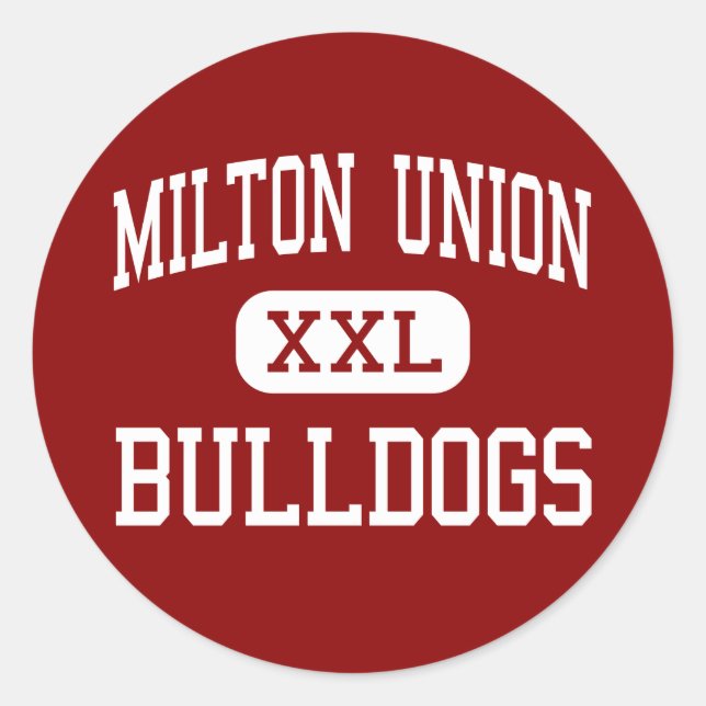 Adesivo Milton Union - Bulldog - High - West Milton Ohio (Frente)