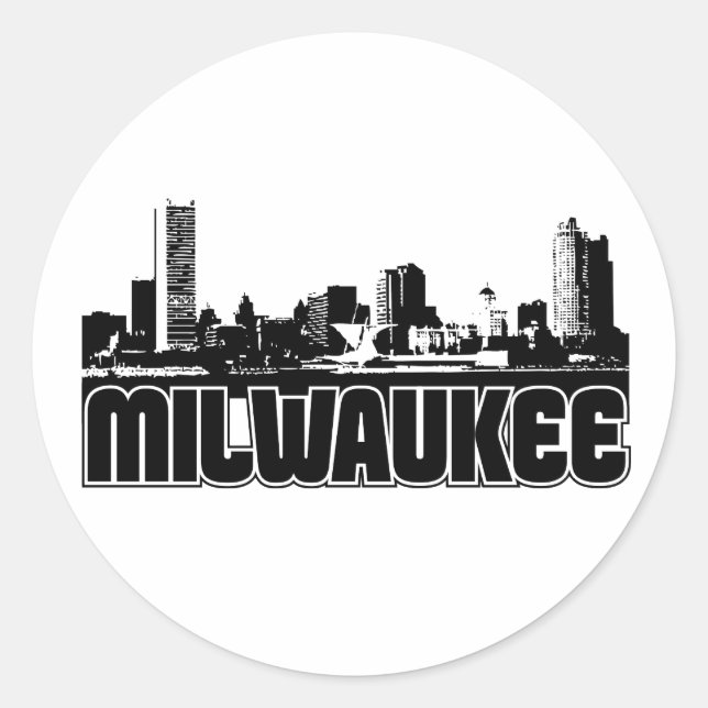 Adesivo Milwaukee Skyline (Frente)