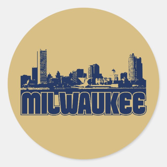 Adesivo Milwaukee Skyline (Frente)
