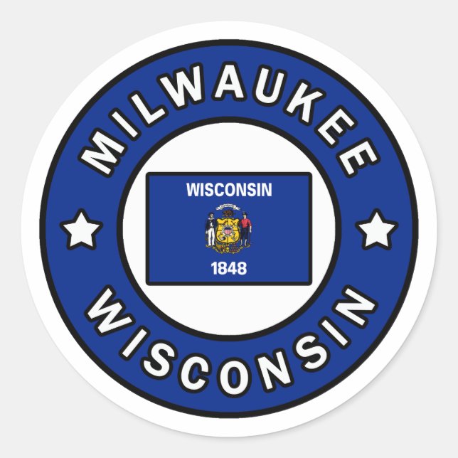 Adesivo Milwaukee Wisconsin (Frente)