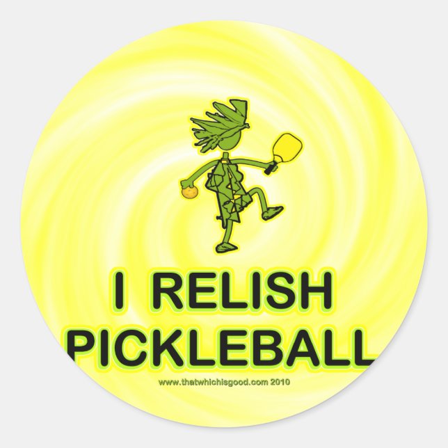 Adesivo Mim camisas & presentes de Pickleball da (Frente)