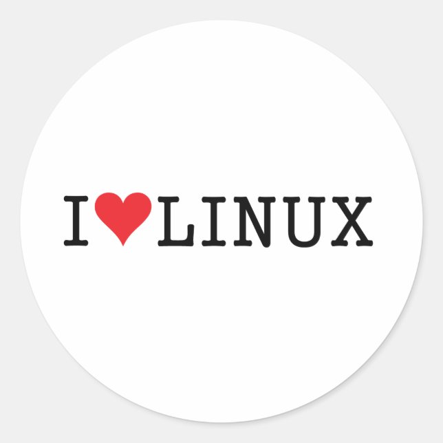 Adesivo Mim coração Linux 2 (Frente)