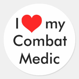 Adesivo Mim coração meu médico do combate!