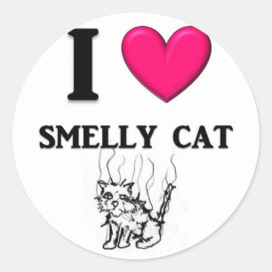 Adesivo Mim gato Smelly do "coração"