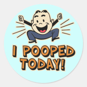 Adesivo Mim Pooped hoje!