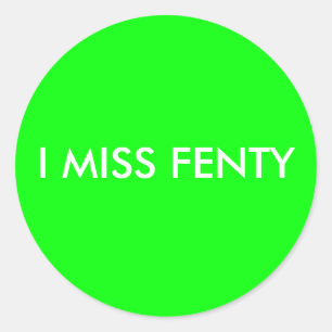 Adesivo MIM SENHORITA FENTY - fundo branco do texto